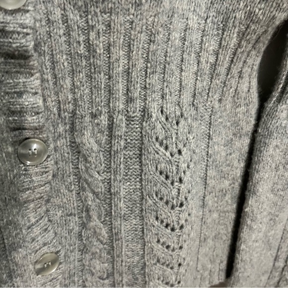 Sarah Spencer Lambswool Cashmere Blend Bell Sleeve Cardigan Large - Picture 4 of 12